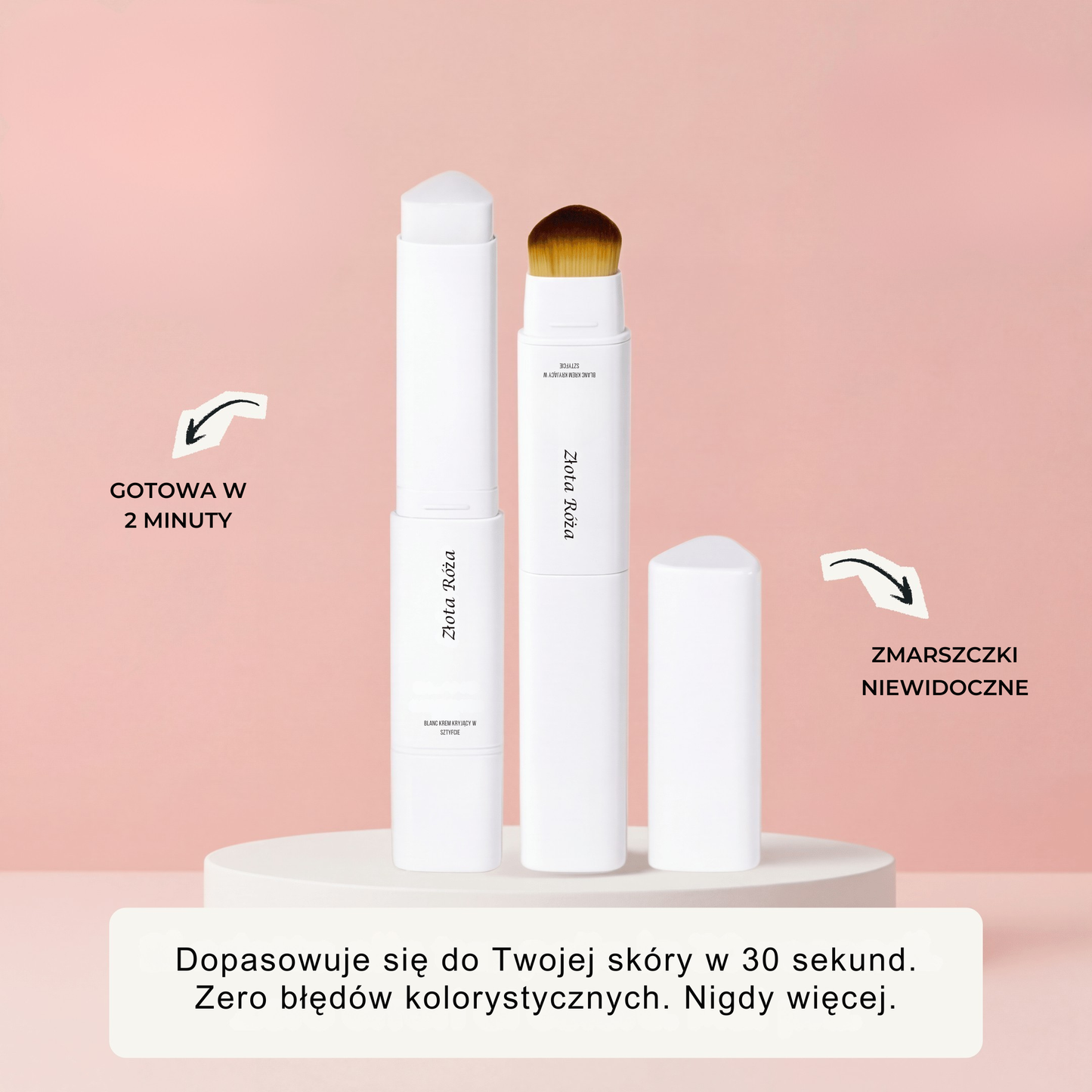 Złota Róża - Podkład 2-w-1 – Znajdź Swój Odcień i Podkreśl Piękno Skóry