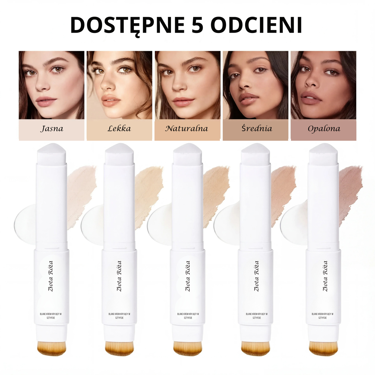 Złota Róża - Podkład 2-w-1 – Znajdź Swój Odcień i Podkreśl Piękno Skóry