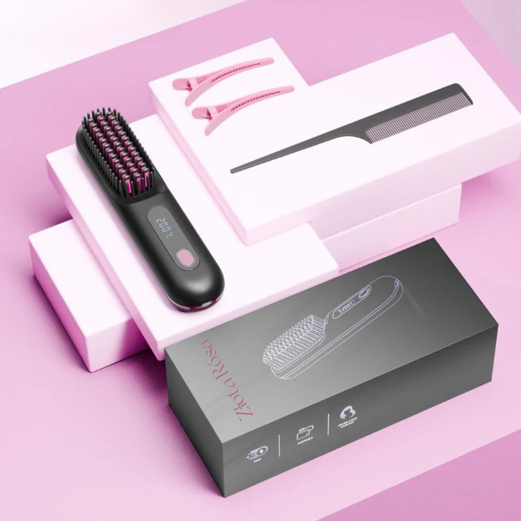 Złota Rósa - Szczotka do stylizacji do włosów krótkich, cienkich i puszących się