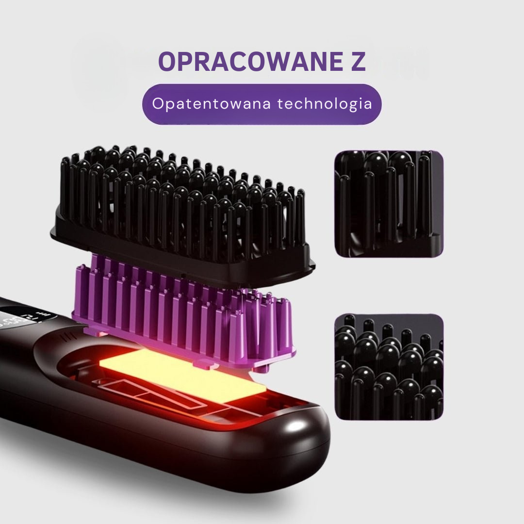 [NOWOŚĆ] Przenośna szczotka do prostowania włosów Złota Rósa – GoBrush PRO Edycja jubileuszowa