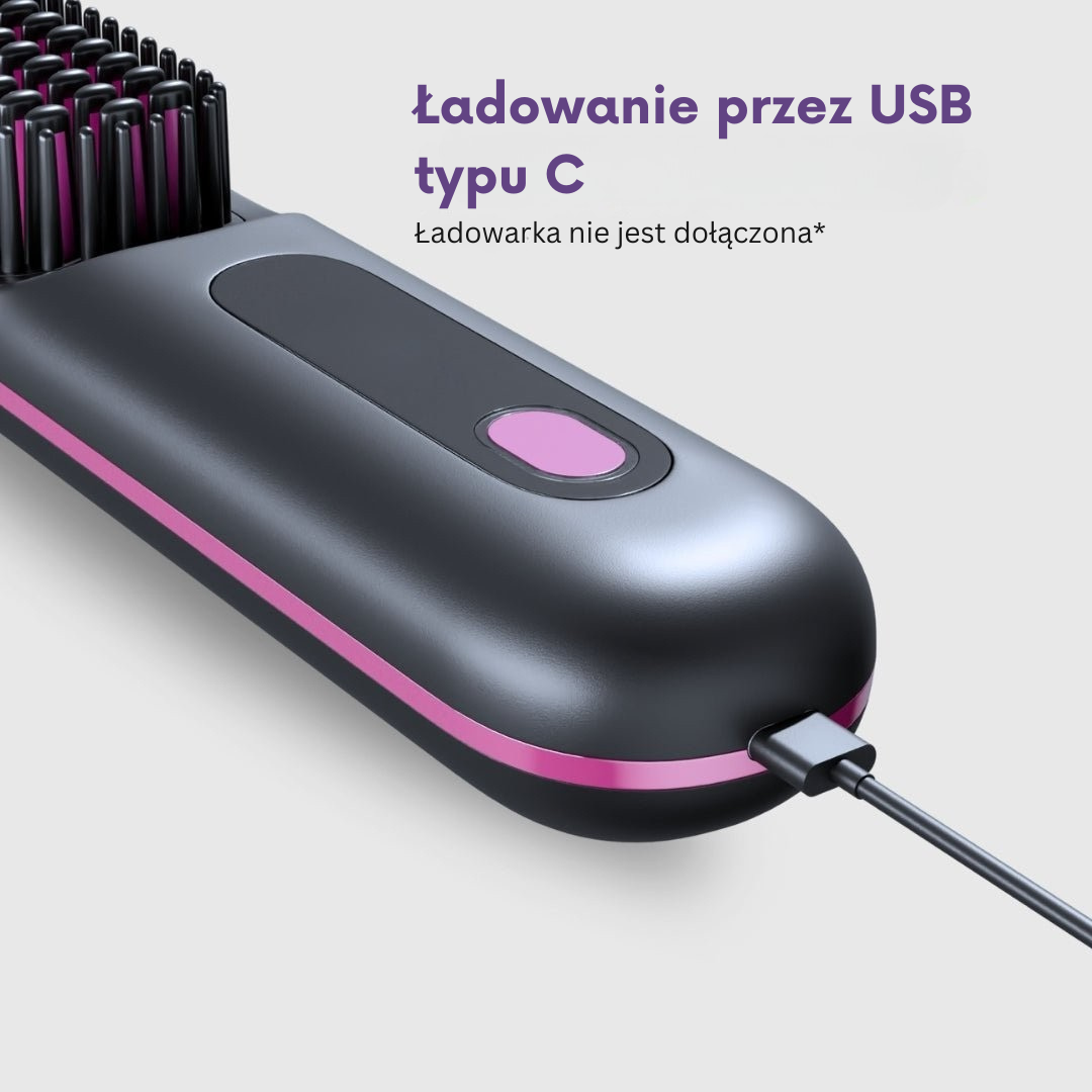 [NOWOŚĆ] Przenośna szczotka do prostowania włosów Złota Rósa – GoBrush PRO Edycja jubileuszowa