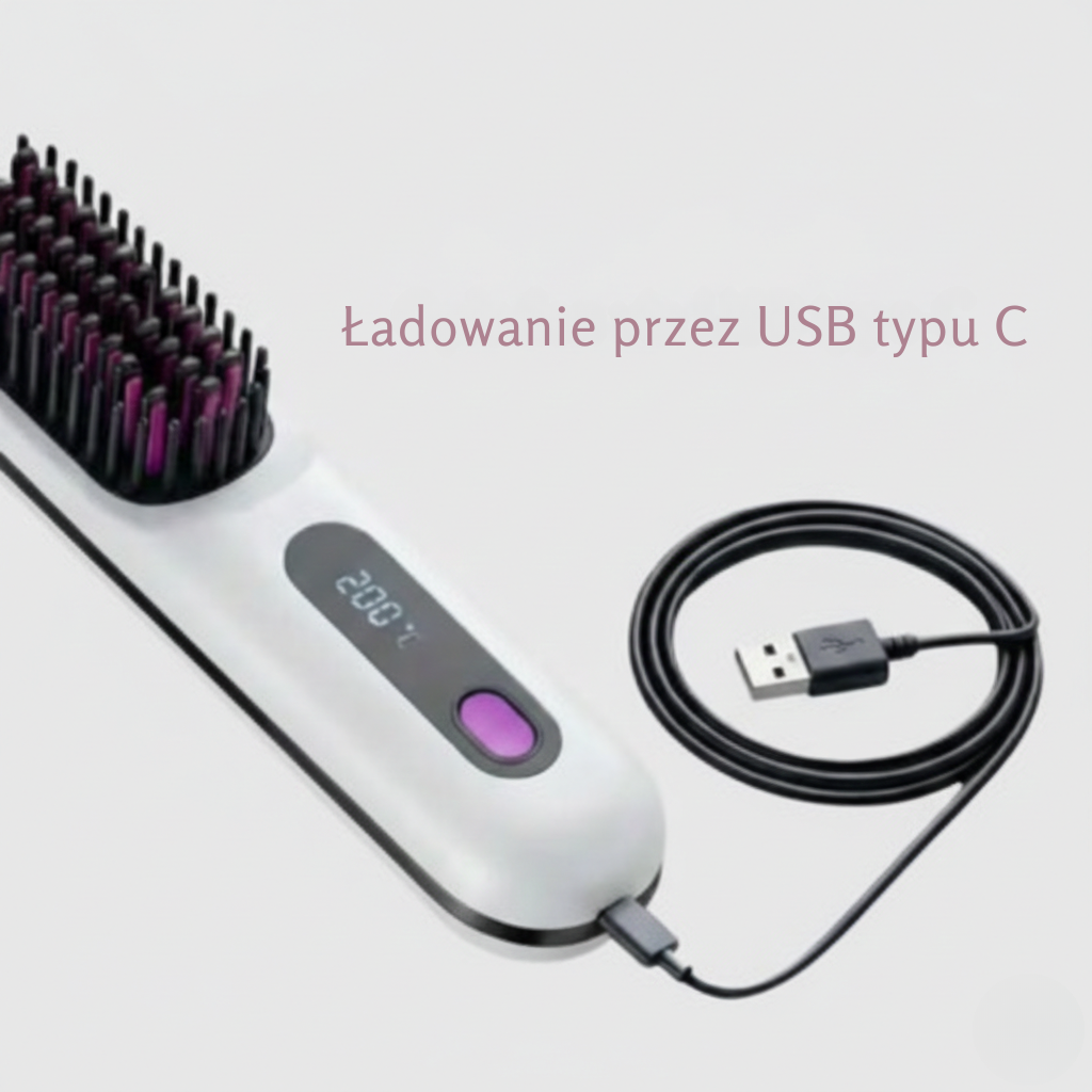 Złota Rósa - Szczotka do stylizacji do włosów krótkich, cienkich i puszących się