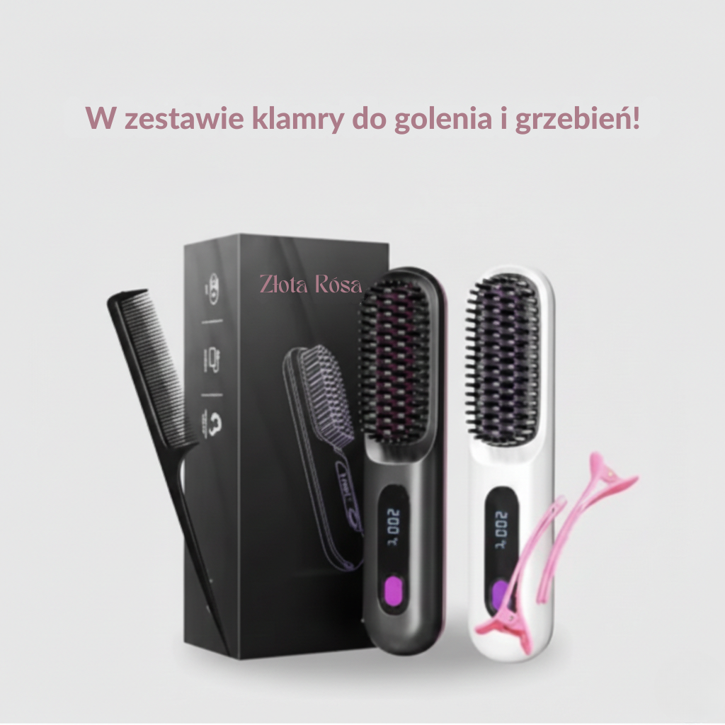 Złota Rósa - Szczotka do stylizacji do włosów krótkich, cienkich i puszących się