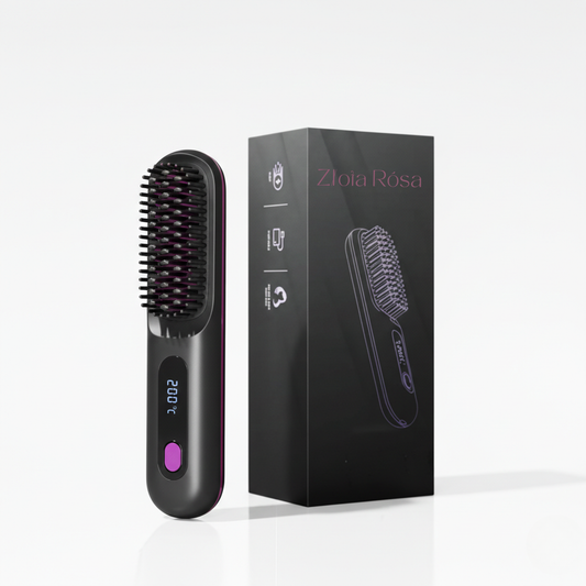 Złota Rósa - Szczotka do stylizacji do włosów krótkich, cienkich i puszących się
